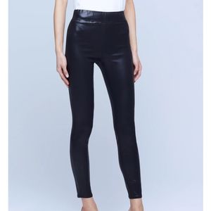 NWT L'AGENCE Rochelle High Rise Pull on Jean in Stargazer Coated Size Small